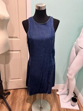 Re/Done Redone Split Front Mini Dress NEW